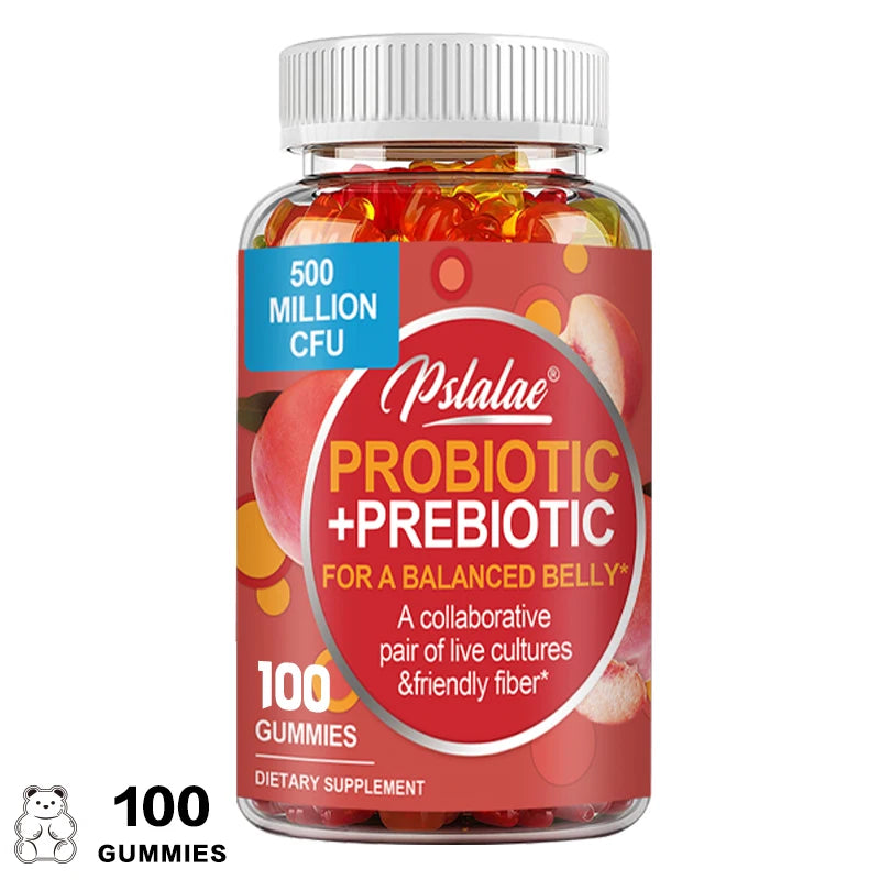 Advanced Gut Health Gummies – Probiotic + Prebiotic for Digestion Support