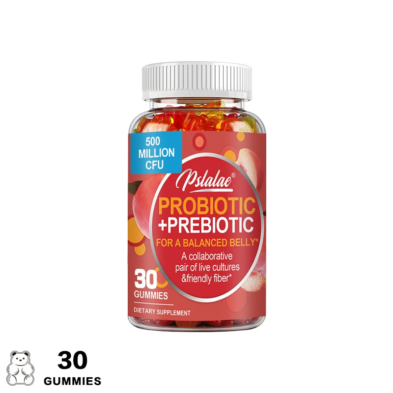 Advanced Gut Health Gummies – Probiotic + Prebiotic for Digestion Support