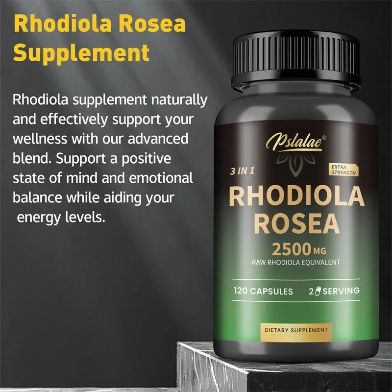 Adaptogenic Rhodiola Capsules – Energy, Focus & Performance Enhancer