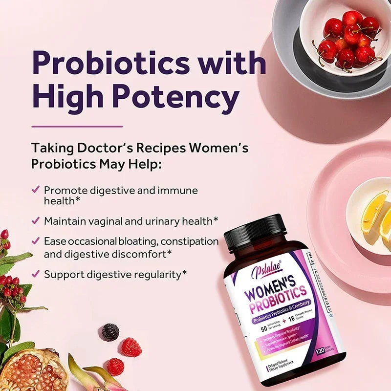 Women’s Probiotic - Support Digestion, Relieves Bloating, Promote Flora Balance, Intestinal, Digestive & Urinary Health