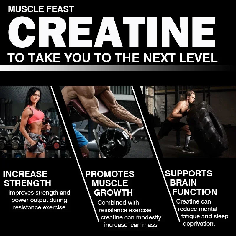 Creatine Monohydrate – Boosts Performance, Muscle Growth & Recovery