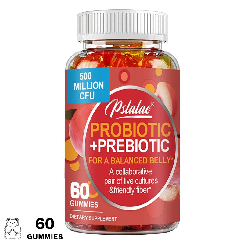 Advanced Gut Health Gummies – Probiotic + Prebiotic for Digestion Support