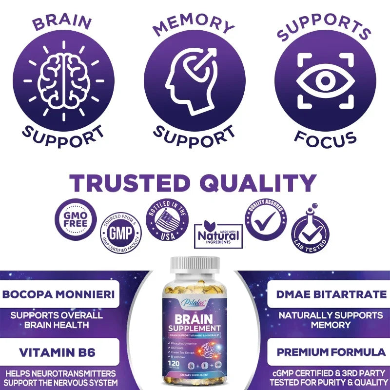 Nootropic Brain & Focus Supplement – Boost Memory, Clarity, and Cognitive Performance