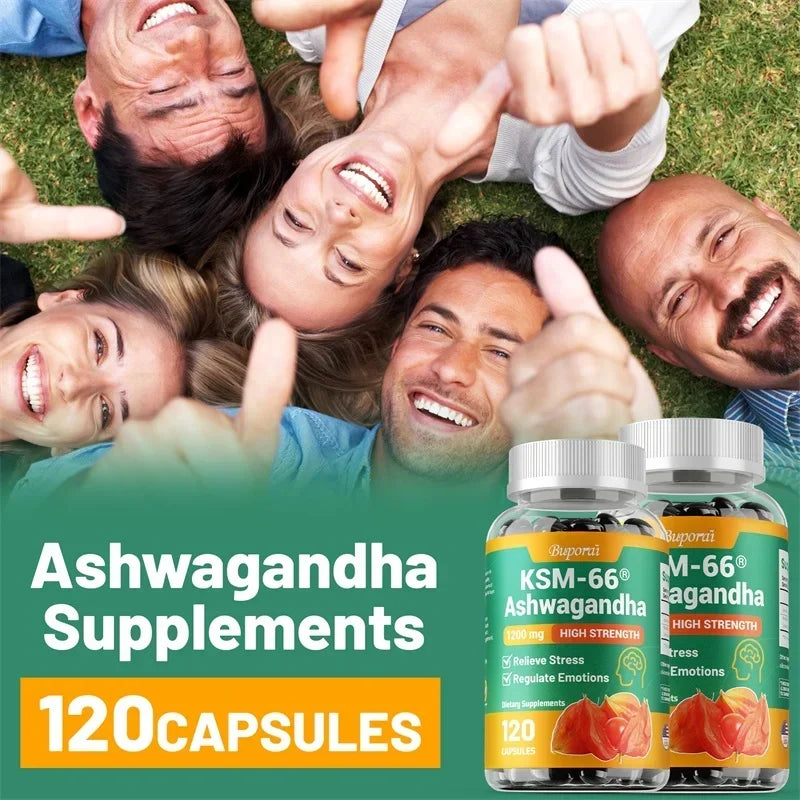 KSM-66 Ashwagandha Capsules – Relieve Stress, Improve Mood & Support Focus