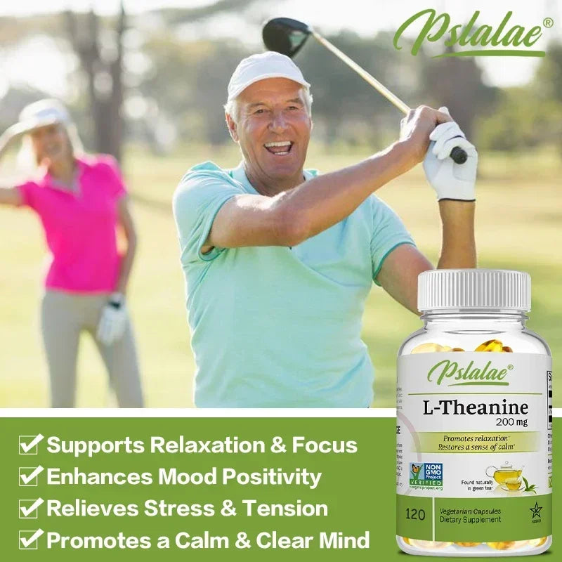 L-Theanine Supplement – Stress Relief, Concentration & Mood Support (Vegan)