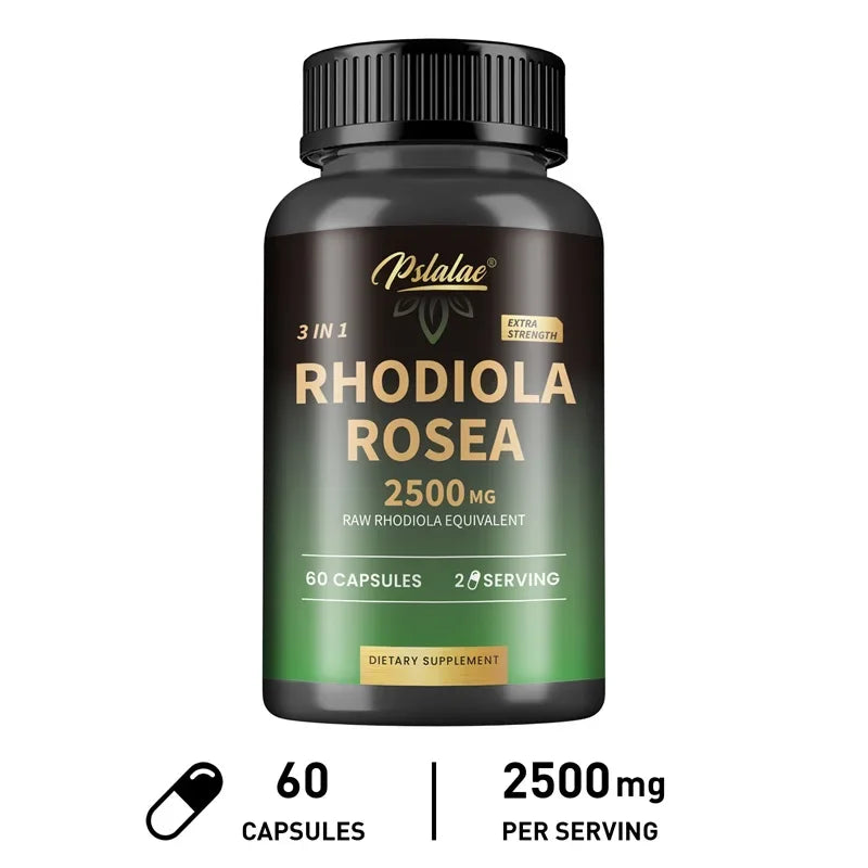 Adaptogenic Rhodiola Capsules – Energy, Focus & Performance Enhancer