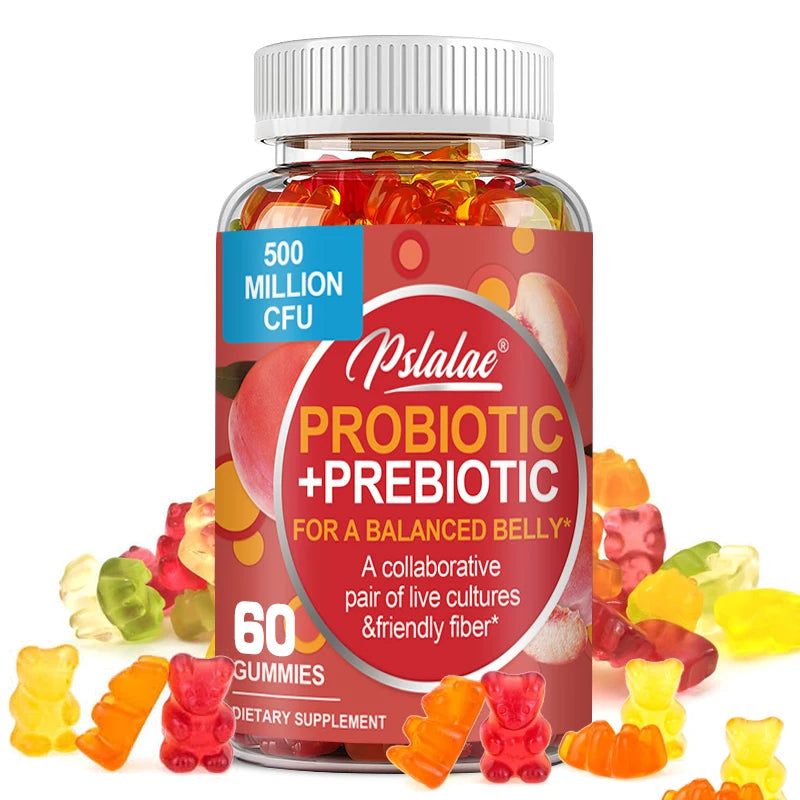 Advanced Gut Health Gummies – Probiotic + Prebiotic for Digestion Support