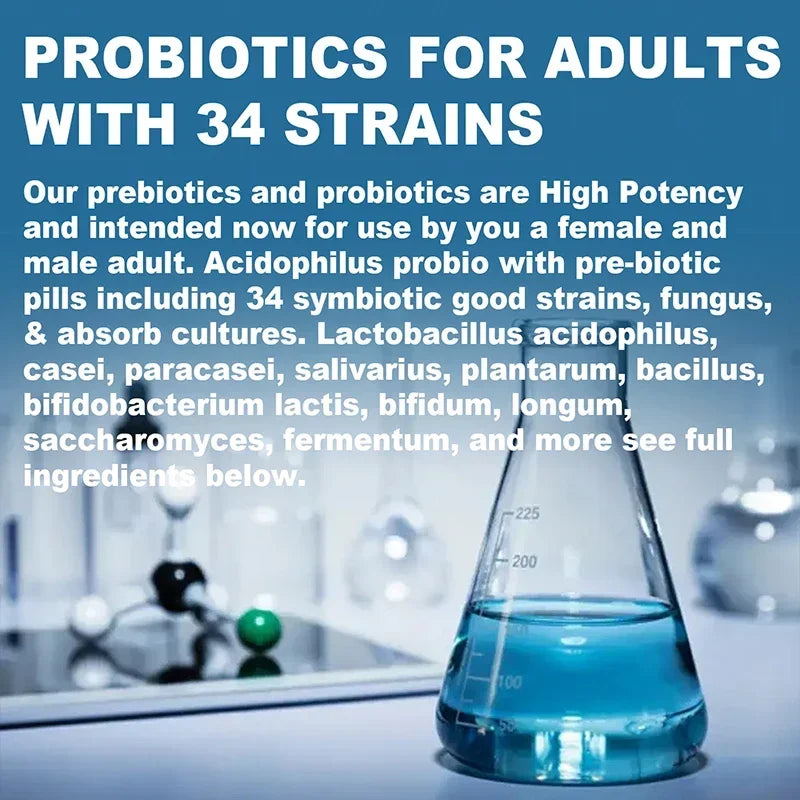 Probiotics 100 Billion CFU – Gut Health, Bloating Relief & Mood Support