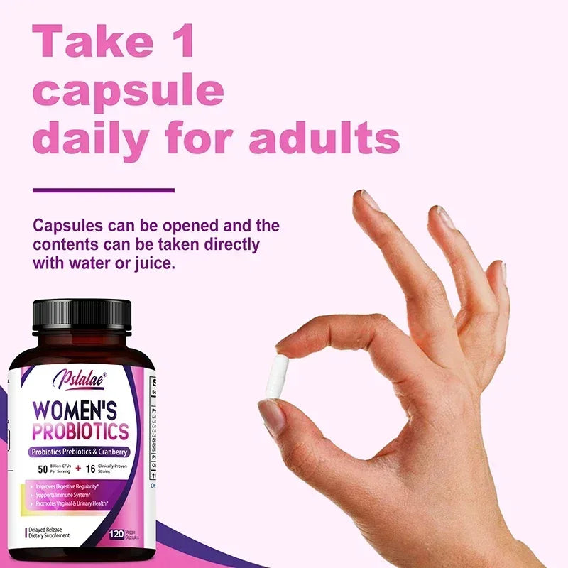 Women’s Probiotic - Support Digestion, Relieves Bloating, Promote Flora Balance, Intestinal, Digestive & Urinary Health