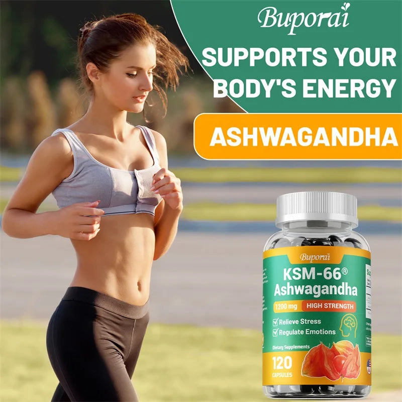 KSM-66 Ashwagandha Capsules – Relieve Stress, Improve Mood & Support Focus