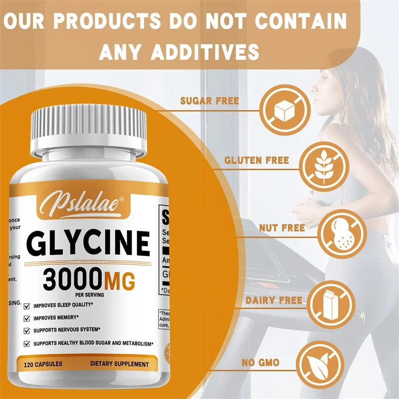 Glycine Supplement – Deep Sleep Aid & Natural Appetite Support