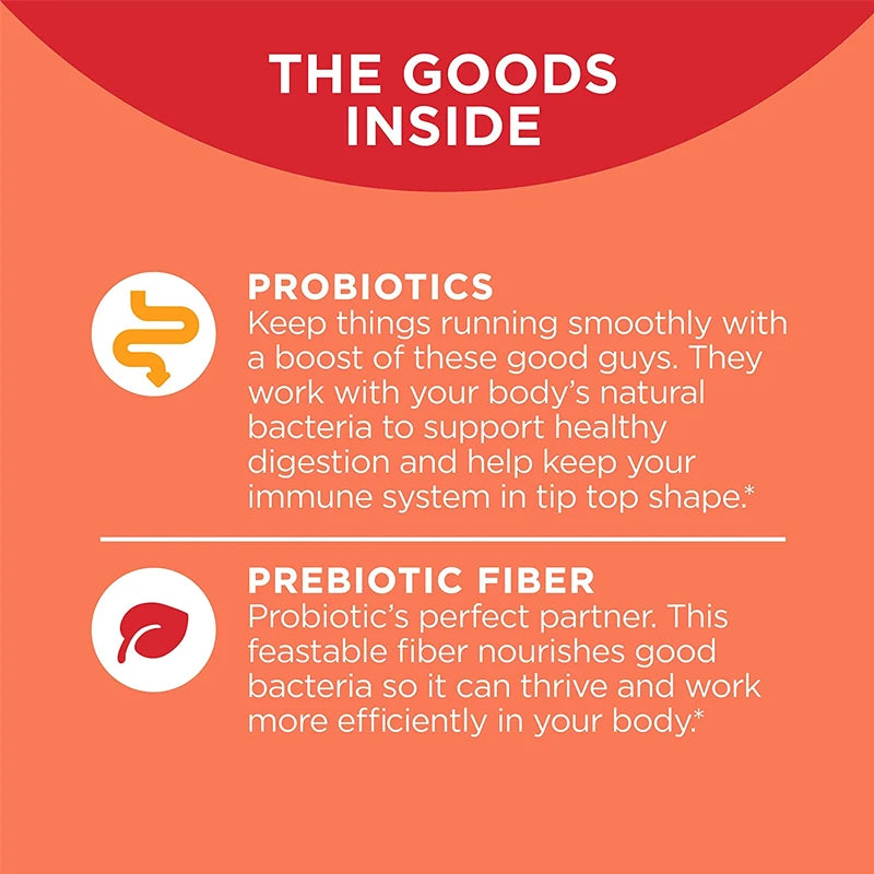 Advanced Gut Health Gummies – Probiotic + Prebiotic for Digestion Support