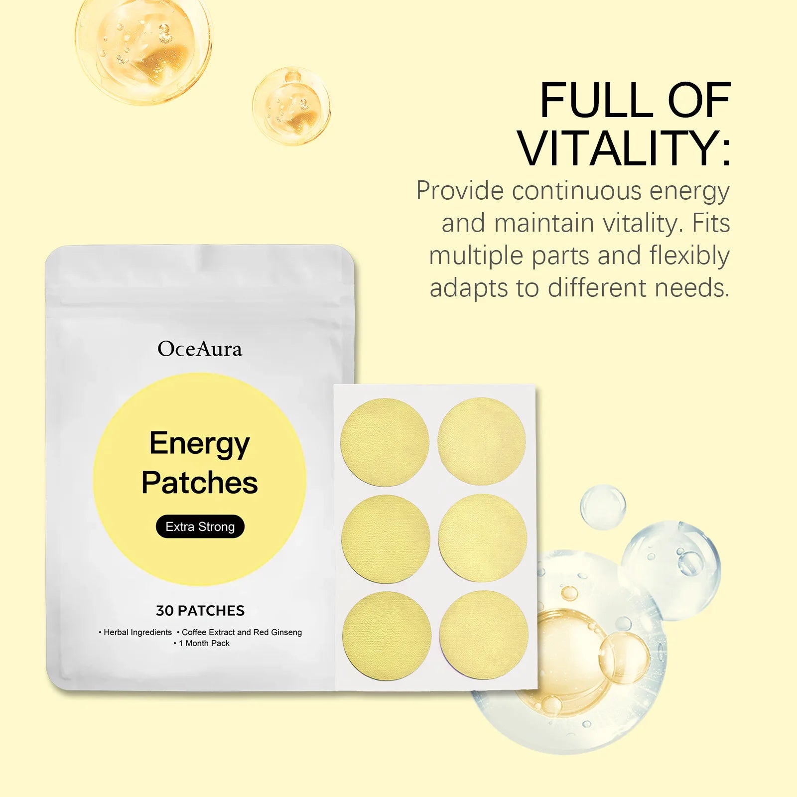 Dopamine Energy Patches – Relieve Fatigue & Support Immune Function