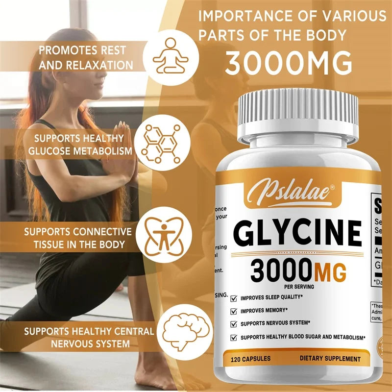 Glycine Supplement – Deep Sleep Aid & Natural Appetite Support