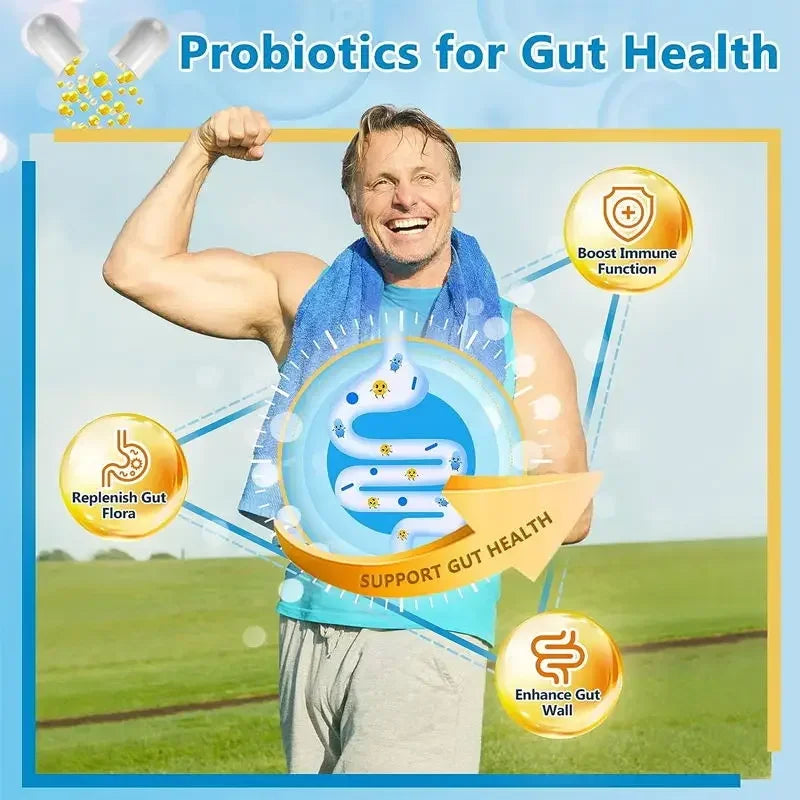 Digestive Enzyme + Probiotic & Prebiotic – Gut Health & Immune Support