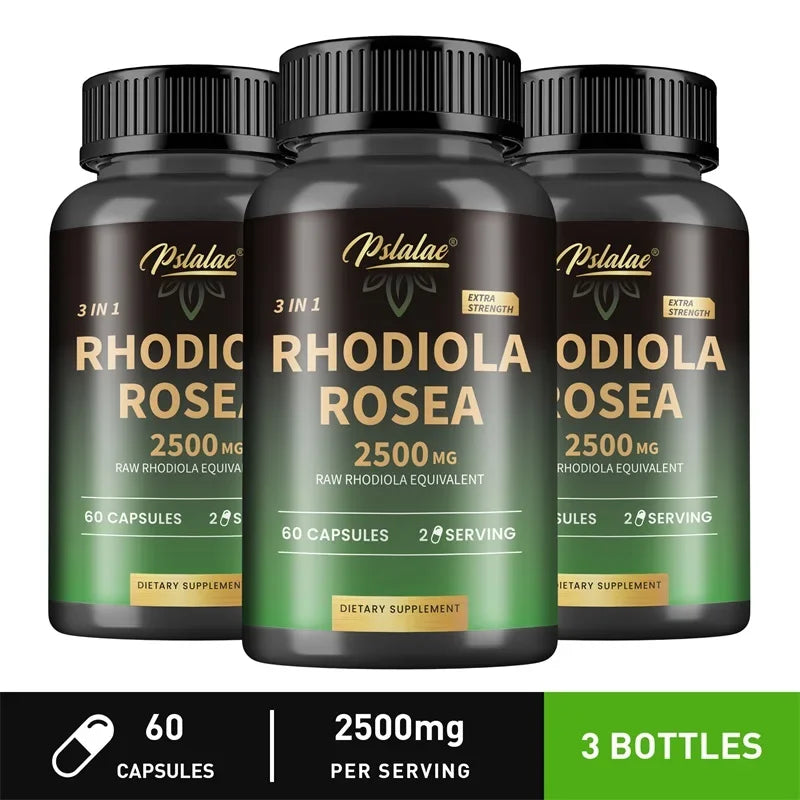 Adaptogenic Rhodiola Capsules – Energy, Focus & Performance Enhancer