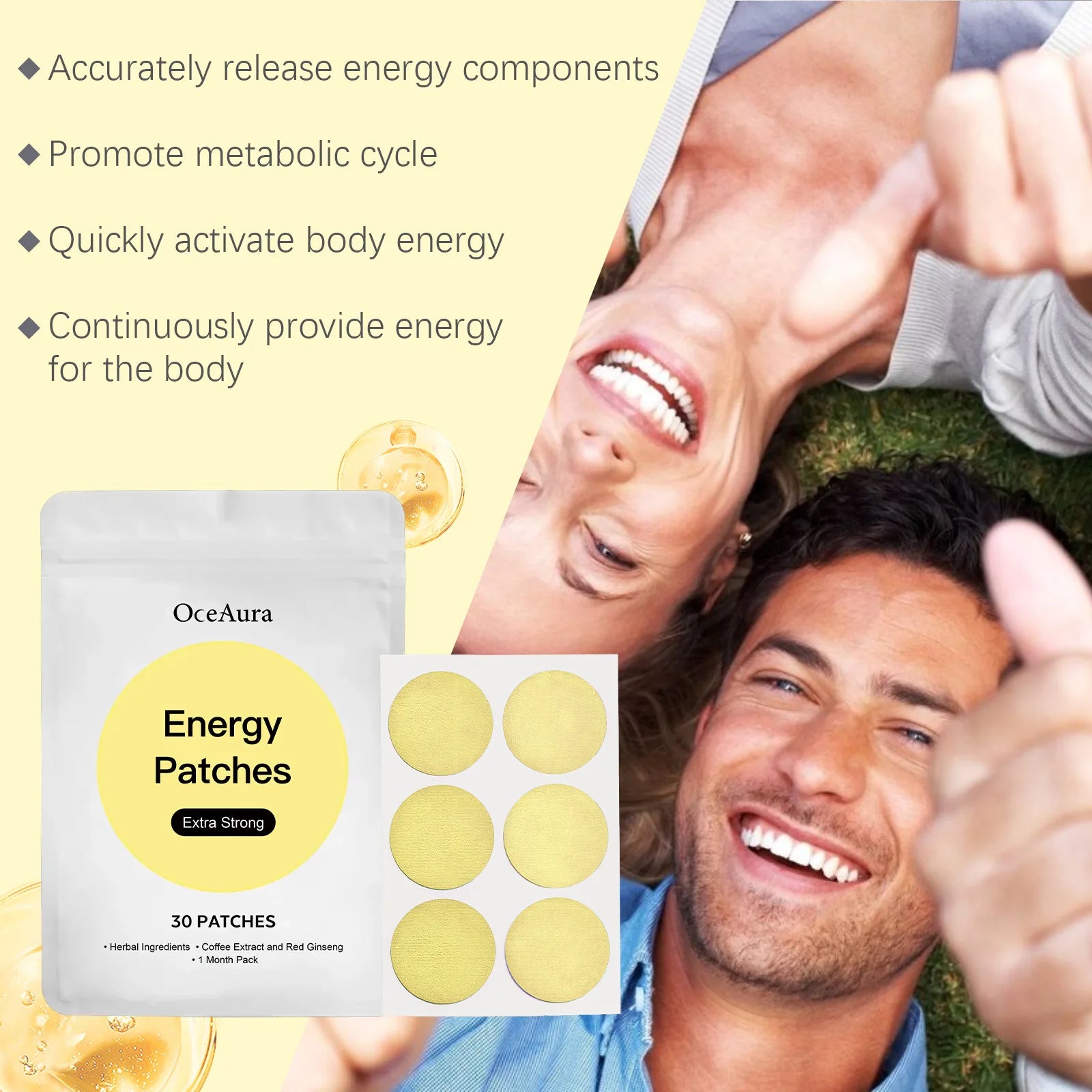 Dopamine Energy Patches – Relieve Fatigue & Support Immune Function