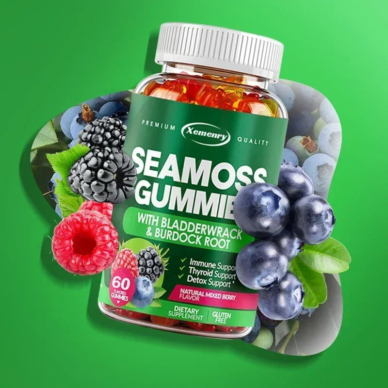 SeaMoss Complex with Burdock Root & Bladderwrack – Full-Body Detox & Immune Defense