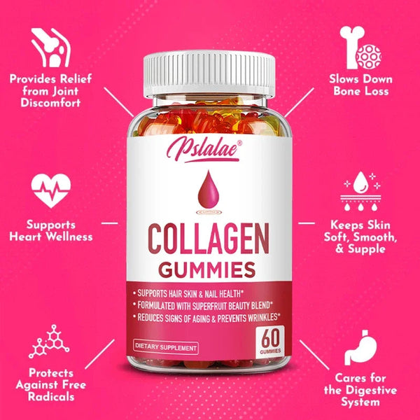 Collagen + Antioxidant Gummies – Promote Radiant Skin, Strong Joints & Immune Health  Non-GMO