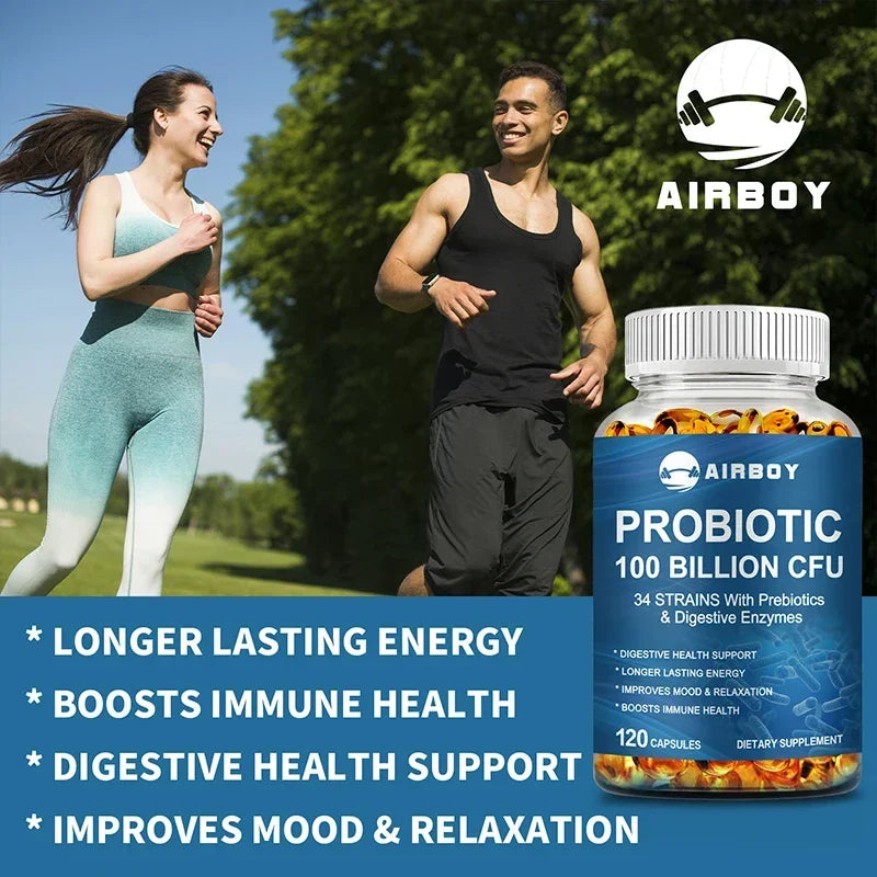 Probiotics 100 Billion CFU – Gut Health, Bloating Relief & Mood Support