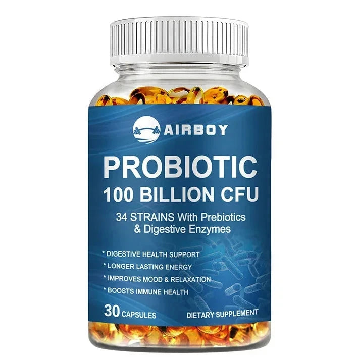 Probiotics 100 Billion CFU – Gut Health, Bloating Relief & Mood Support